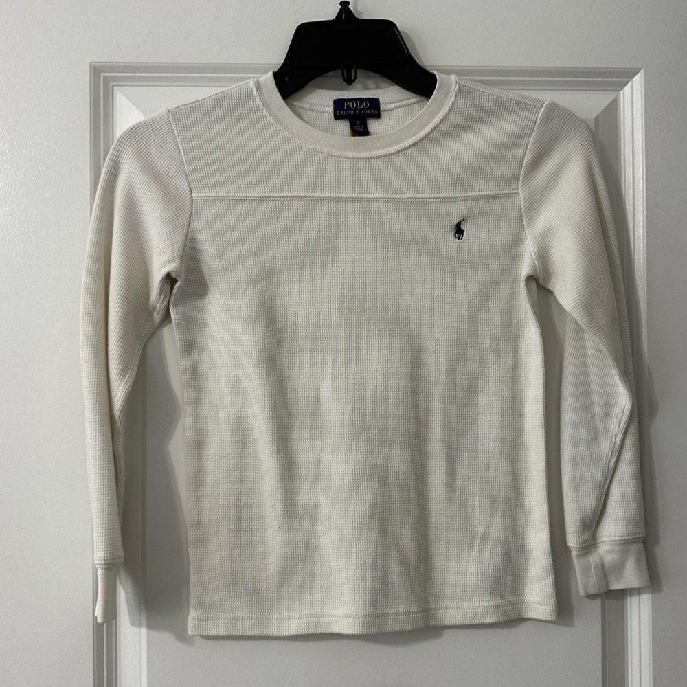 Polo Ralph Lauren Boys Long Sleeve Thermal with stains